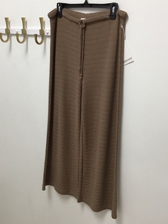 Splendid Pants - Splendid Brown Ribbed Wide-Leg Knit pant